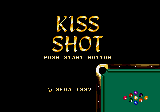 Kiss Shot (SegaNet) Title Screen